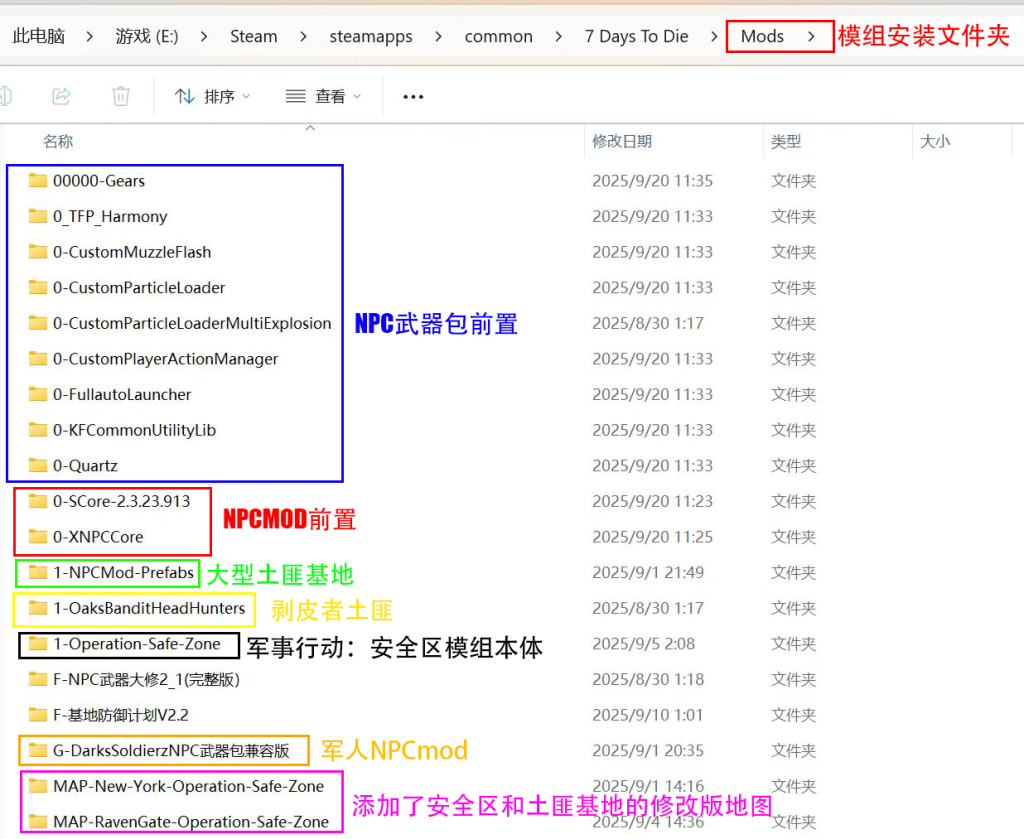 安全区模组安装